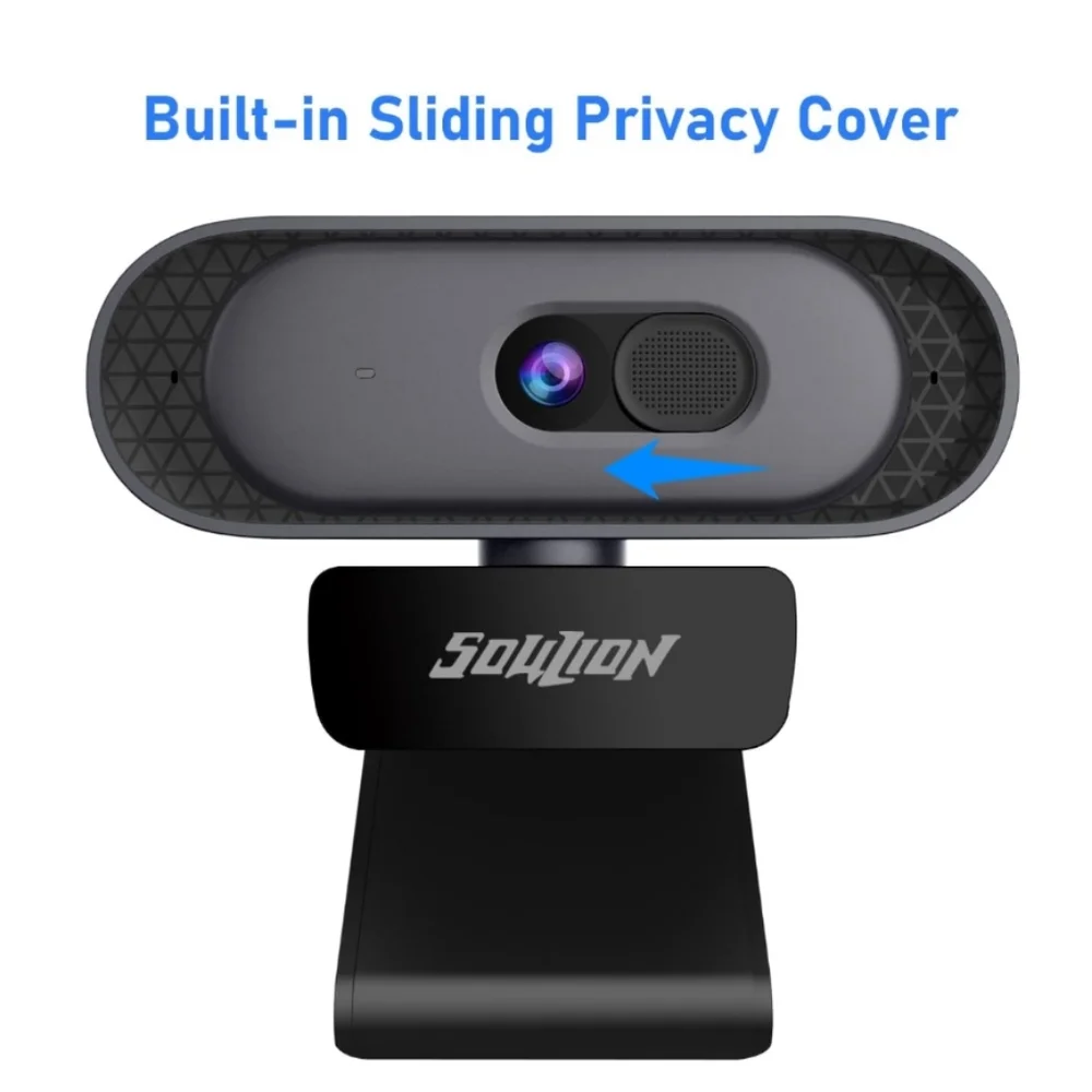 HD Webcam with Privacy Cover